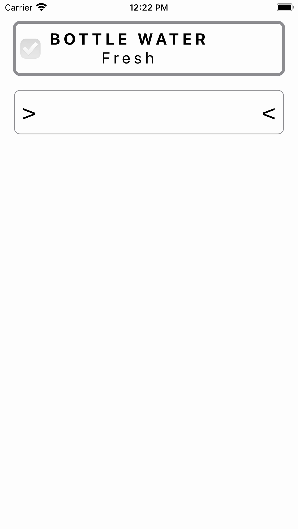 Ostu Nimekiri shopping list screen with large readable list entries.